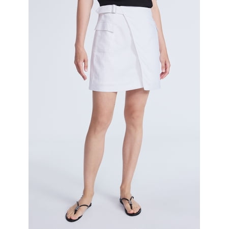 Scoop Women’s Belted Envelope Mini Skirt, Sizes 0-18