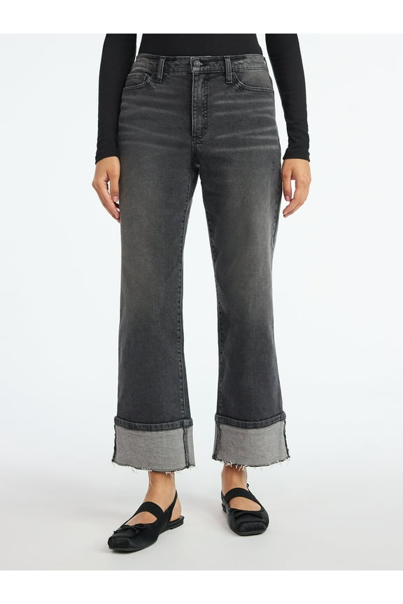 Women's and Women's Plus Benton Cuffed Ankle Jeans, 25", 27", and 29" Inseams, Sizes 0-26W