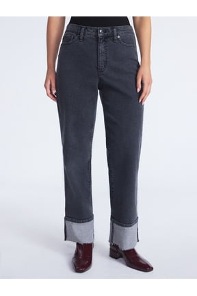Women's and Women's Plus Benton Cuffed Ankle Jeans, 25", 27", and 29" Inseams, Sizes 0-26W
