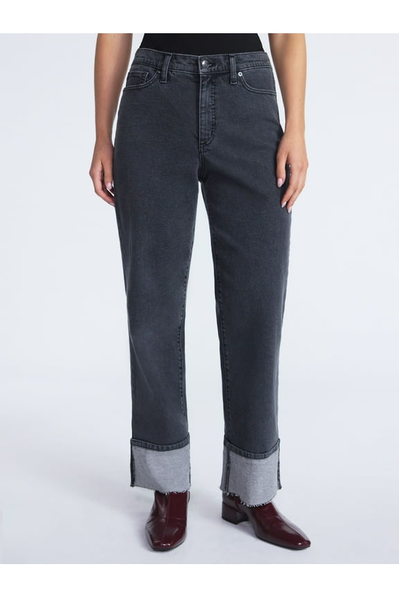 Women's and Women's Plus Benton Cuffed Ankle Jeans, 25", 27", and 29" Inseams, Sizes 0-26W