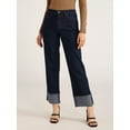 thumbnail image 1 of Scoop Women's Benton Cuffed Ankle Jeans, 25", 27", and 29" Inseams, Sizes 0-26W, 1 of 6