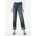 thumbnail image 1 of Scoop Women's and Women's Plus Benton Cuffed Ankle Jeans, 25", 27", and 29" Inseams, Sizes 0-26, 1 of 5