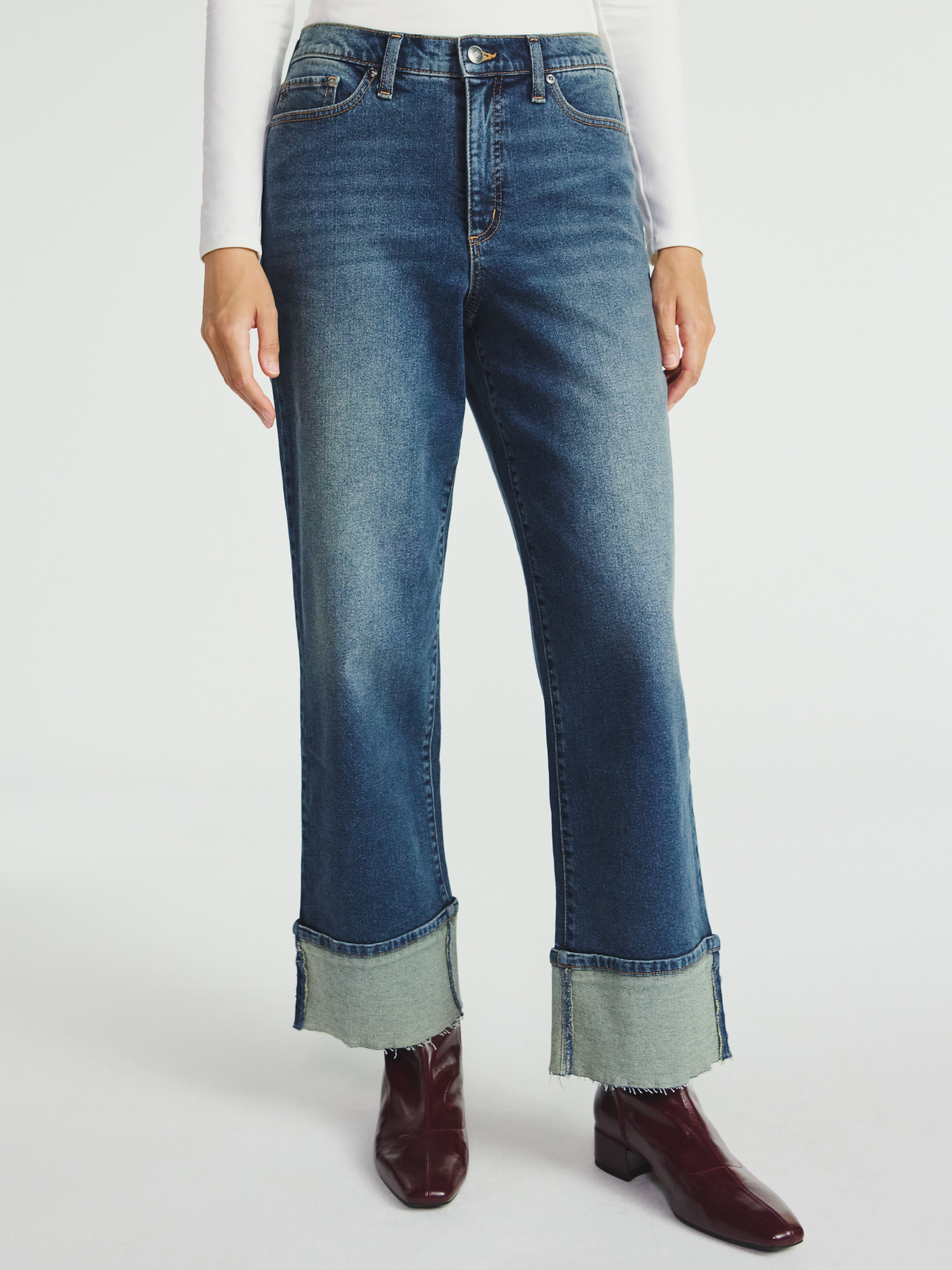 Scoop Women #39 s and Women #39 s Plus Benton Cuffed Ankle Jeans 25 quot 27 quot and Scoop Women #39 s and Women #39 s Plus Benton Cuffed Ankle Jeans 25 quot 27 quot and