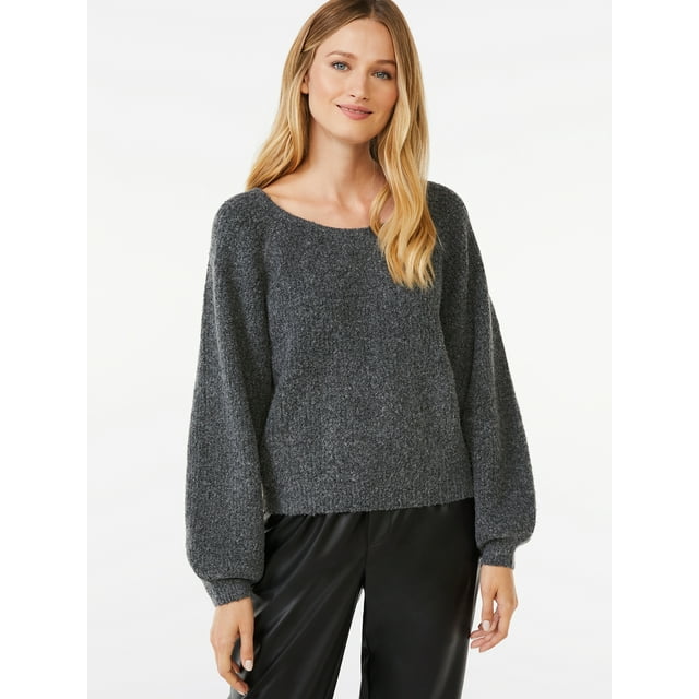 Scoop Women's Boucle Knit Sweater