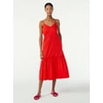 thumbnail image 1 of Scoop Women's Bow Back Midi Dress, 1 of 4