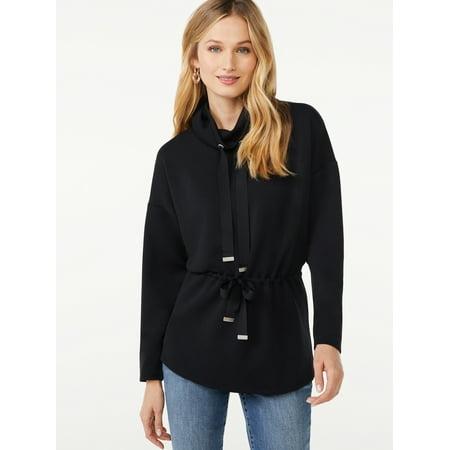 Scoop Women's Cinched Waist Pullover Top