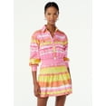 thumbnail image 1 of Scoop Women's Collared Shirt Dress with Long Sleeves, 1 of 6