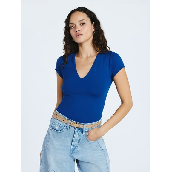 Scoop Women's Contour V-Neck Tee, Sizes XS-XXL