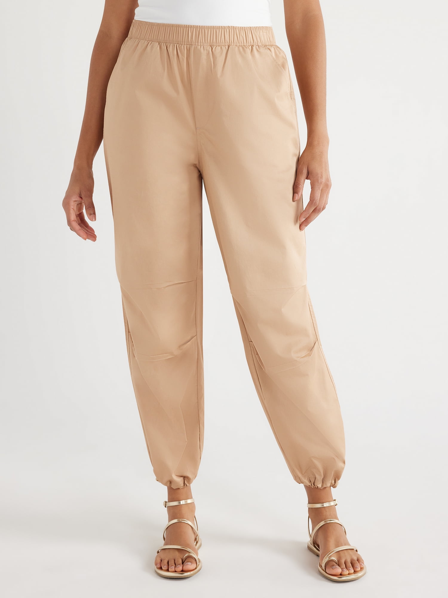 Scoop Women s Cotton Parachute Jogger Pants Sizes XS XXL Walmart