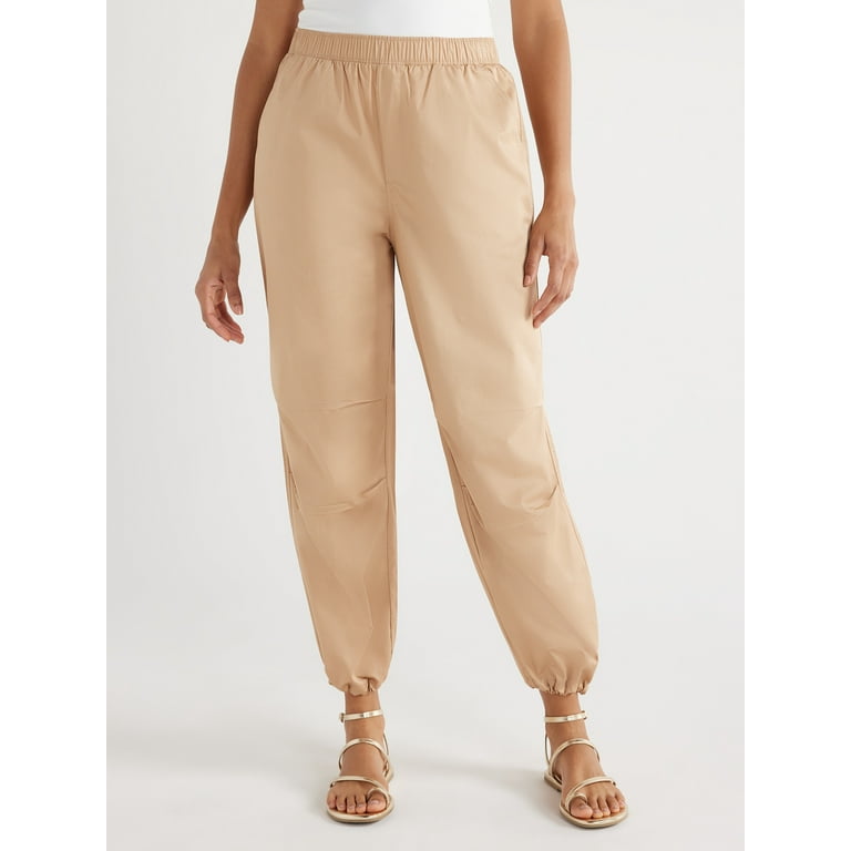 Scoop Women s Cotton Parachute Jogger Pants Sizes XS XXL
