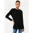 thumbnail image 1 of Scoop Women's Crinkle Knit Tunic Top, 1 of 5