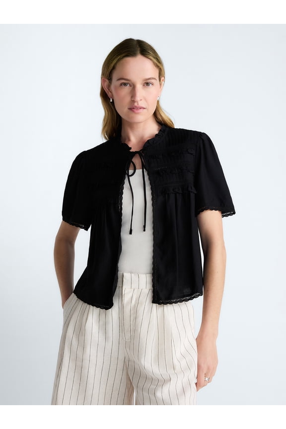 Women’s Crochet Lace Top, Sizes XS-4X