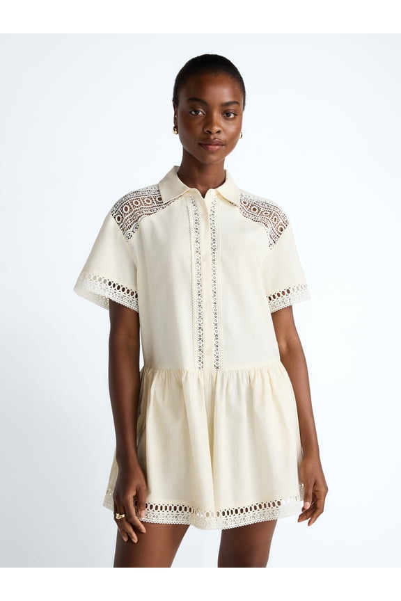 Women's Crochet Romper, Sizes XS-4XL