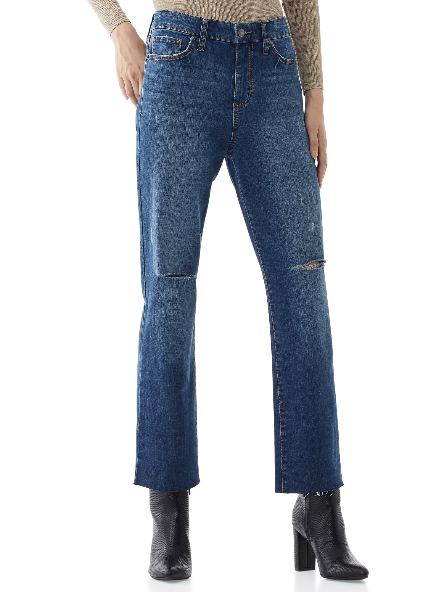 Scoop Women's Cropped Straight Jeans