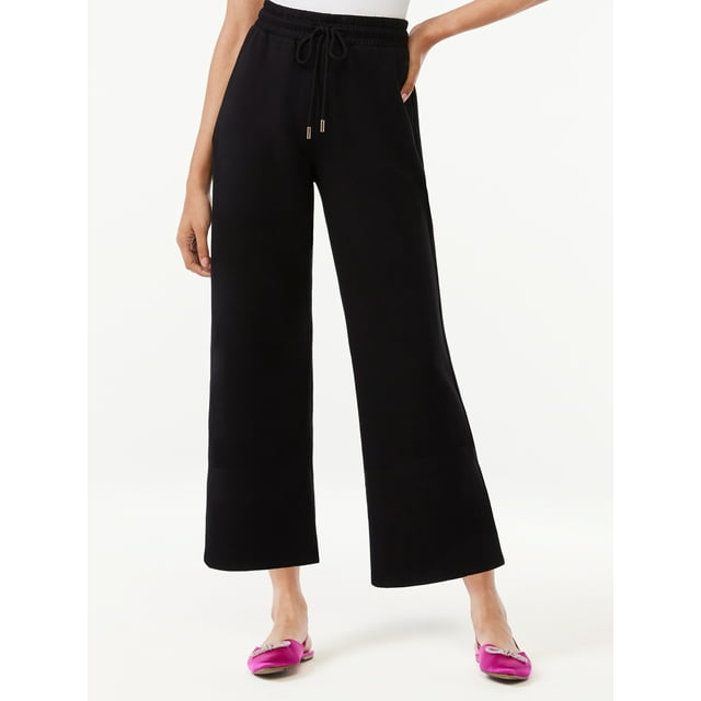 Scoop Women's Cropped Ultimate ScubaKnit Lounge Pants, Sizes XS2XL