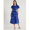 Actual Color: BLUE PEONY, Clothing Size: S
