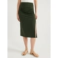 Scoop Women’s Everyday Skirt with Ruching, Sizes XSXXL