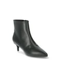 thumbnail image 1 of Scoop Women's Faux Leather Kitten Heel Ankle Boots, 1 of 9