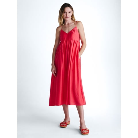 Women's and Women's Plus Flowy Maxi Dress, Sizes XS-4X