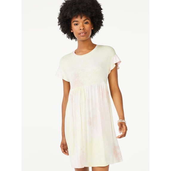Scoop Women's Flutter Sleeve Dress