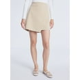 thumbnail image 1 of Scoop Women's Ponte Wrap Mini Skirt, Sizes XS-XXL, 1 of 5
