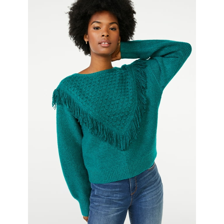 Womens shop fringe sweater