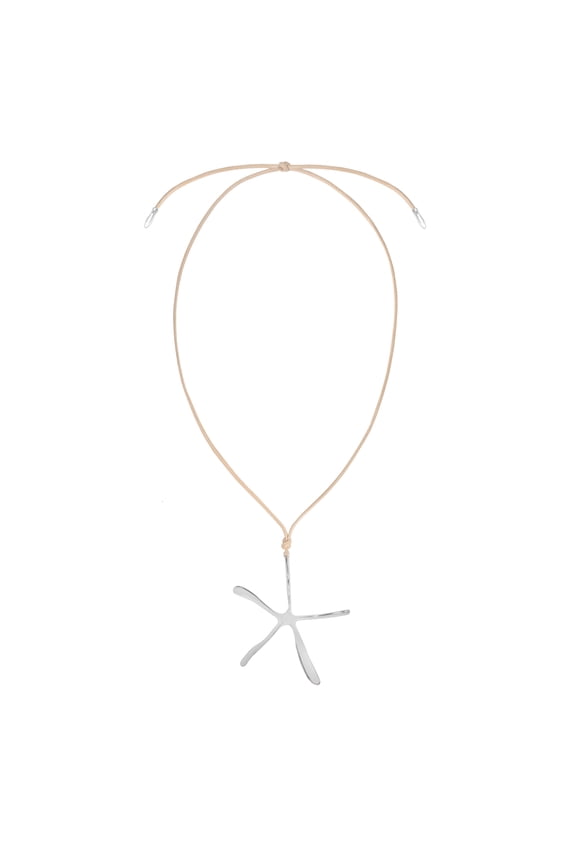 Womens Silver-Tone Long Starfish Pendant Necklace, Fashion Jewelry