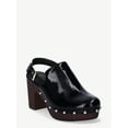 heeled clogs with strap