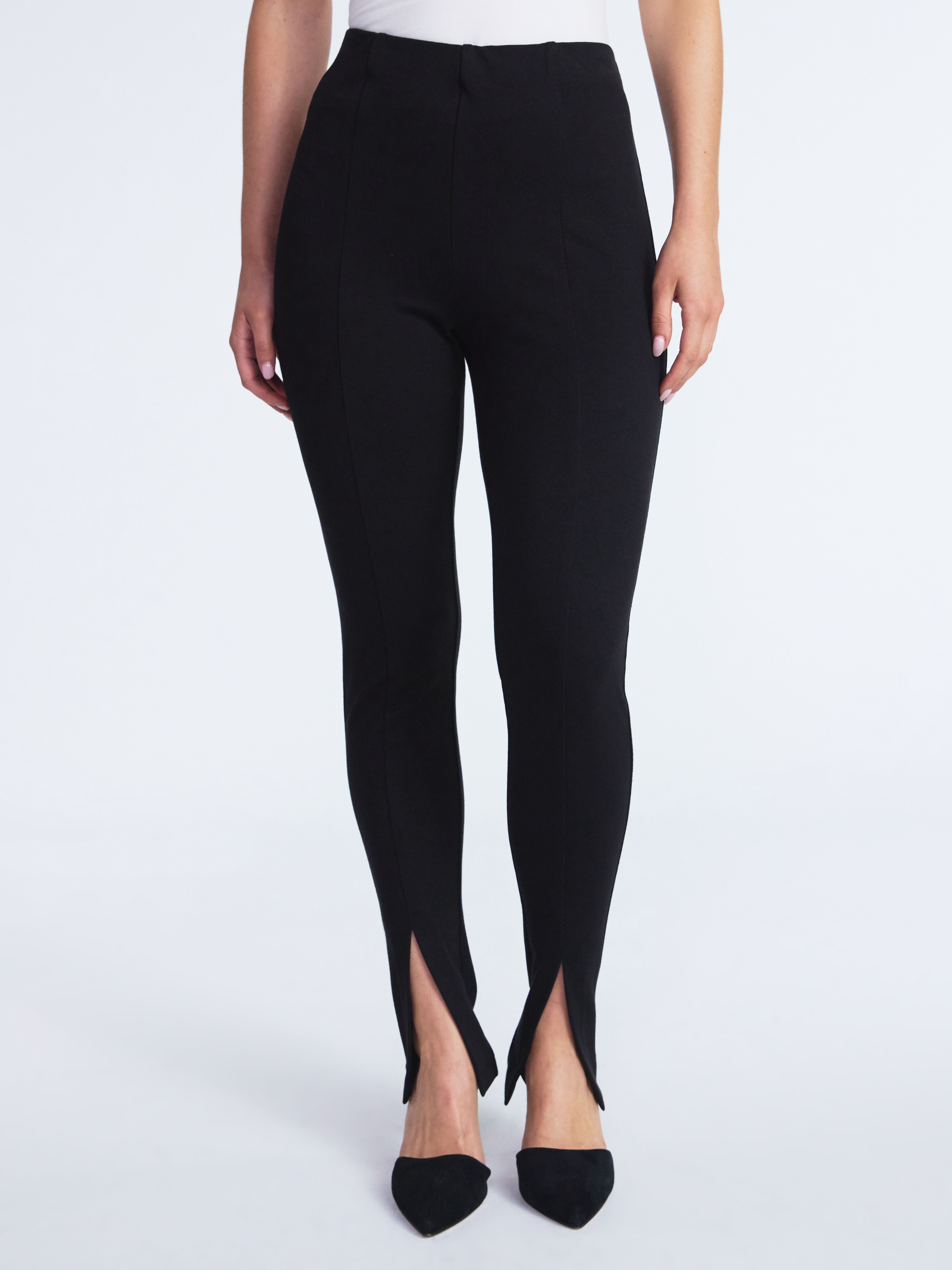 Scoop Women’s and Women’s Plus Pull On Slim Fit Ponte Pants, Sizes XS-4X