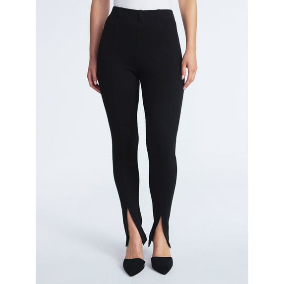 Scoop Women’s and Women’s Plus Pull On Slim Fit Ponte Pants, Sizes XS-4X
