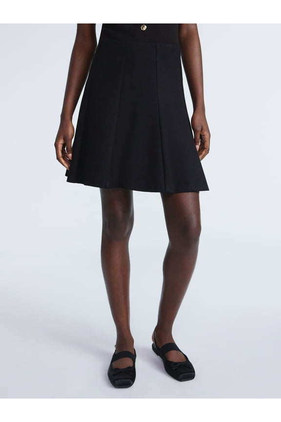 Women's Ponte Twill Mini Skirt, Sizes XS-XXL