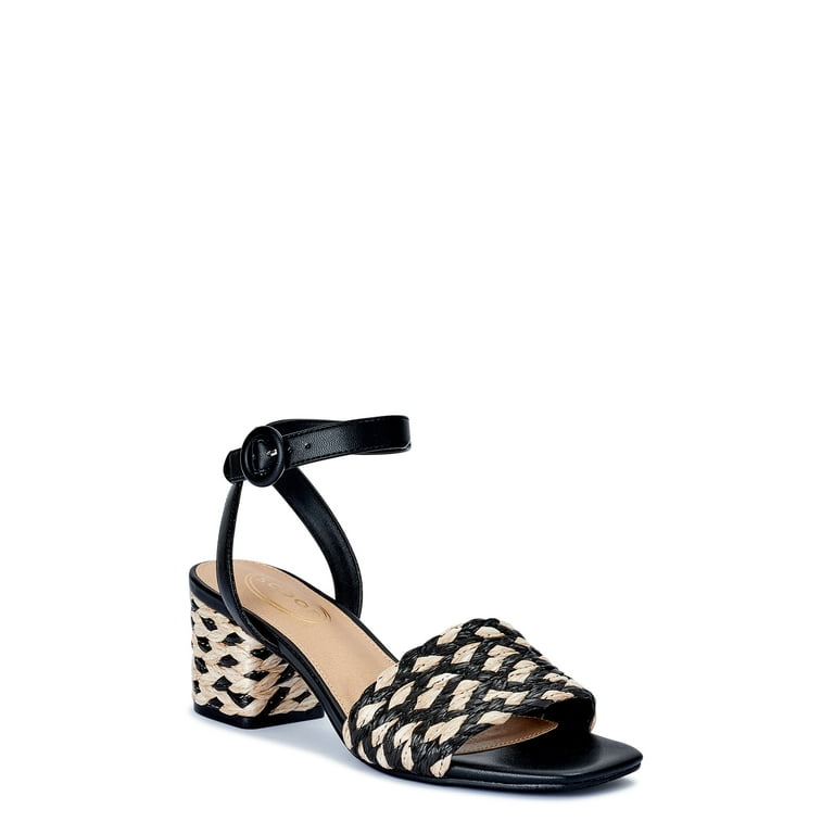 Wrapped sales heel sandals