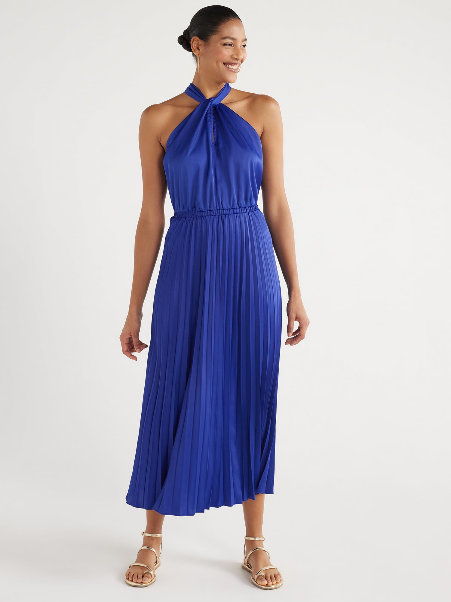 Keyhole halter dress hot sale