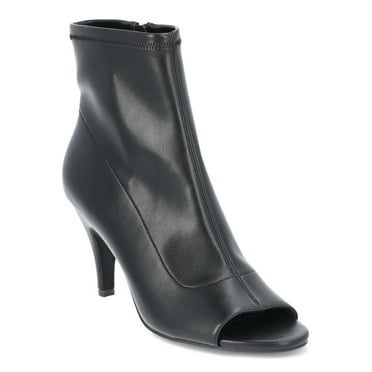 Scoop Women's Kitten Heel Boots with Open Toe