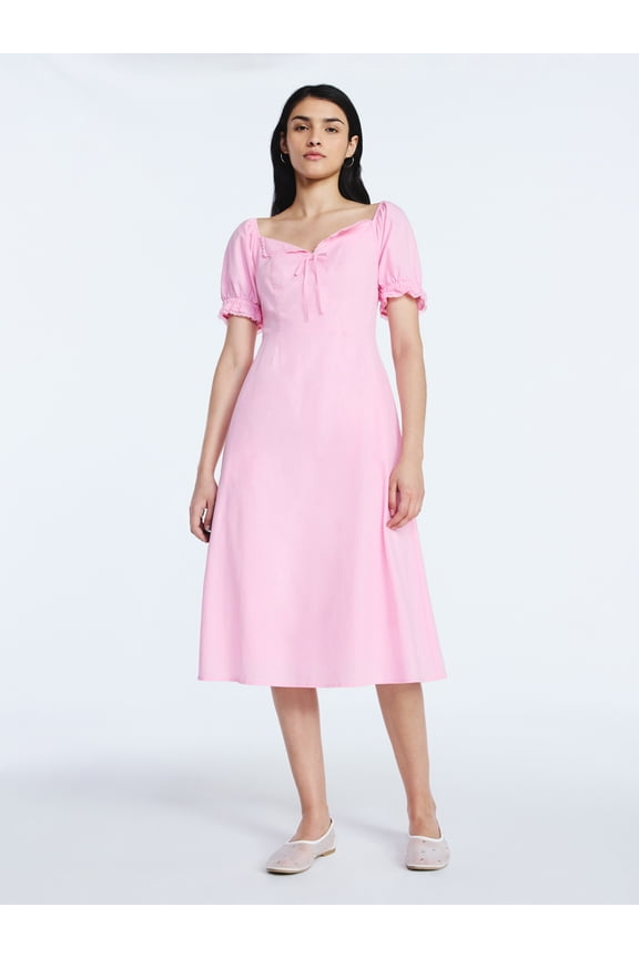 Women's and Women's Plus Lace Collar Dress, Sizes XS-4X