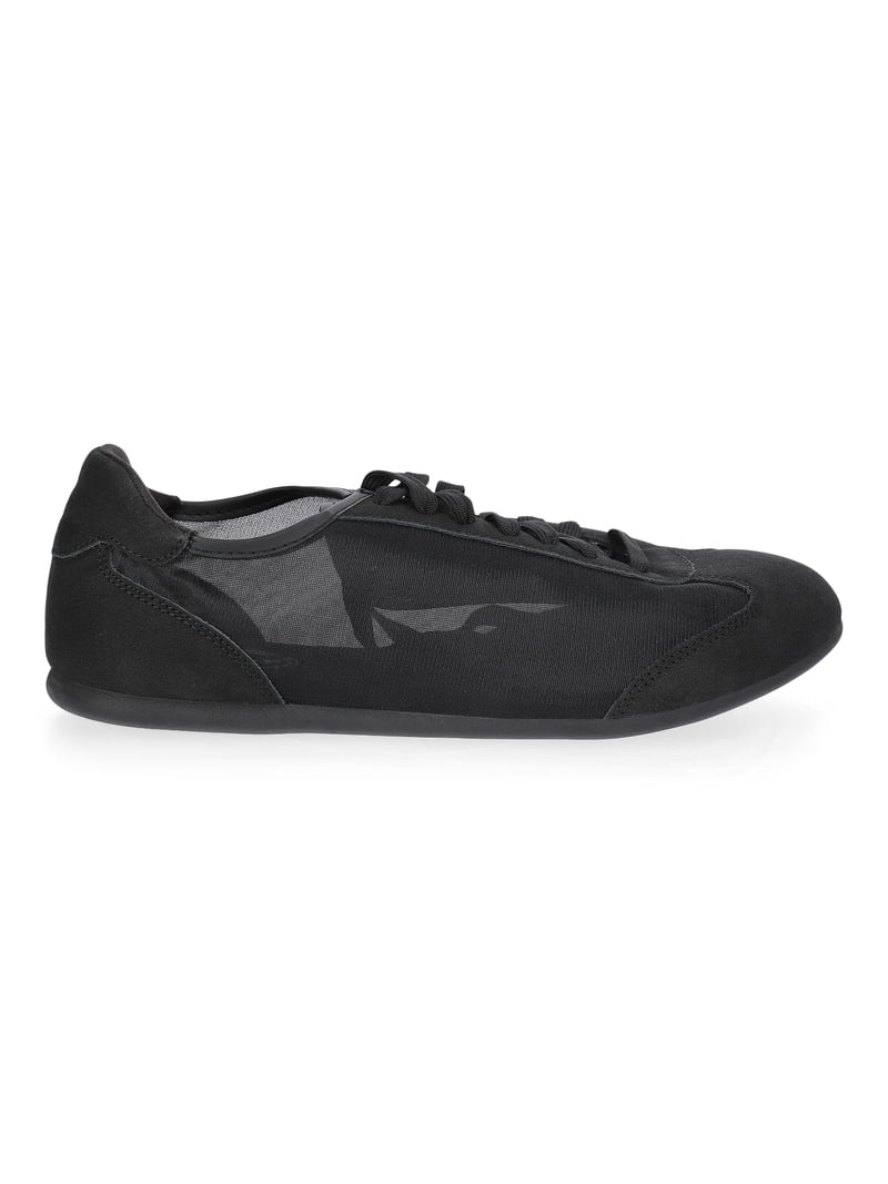 Black Mesh Lace-Up Sneakers Xiaoxatg Women main image 4