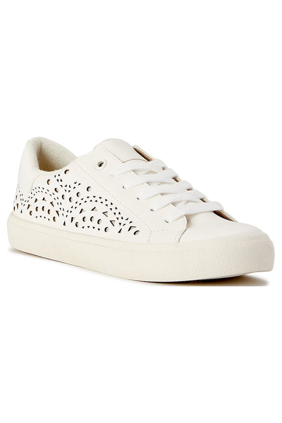 Women's Laser Cut Court Sneakers