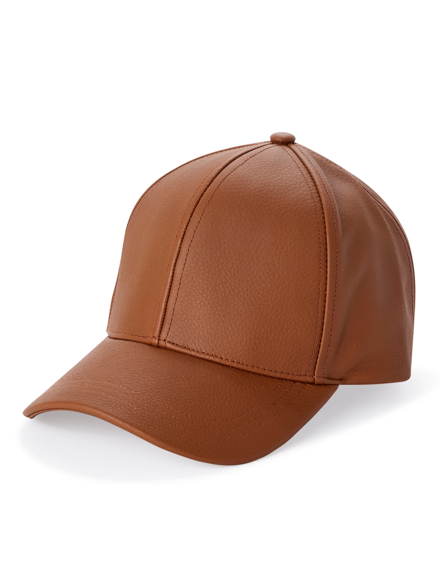 leather baseball hat