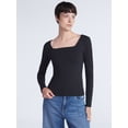 thumbnail image 1 of Scoop Women's Contour Top with Long Sleeves, Sizes XS-XXL, 1 of 5