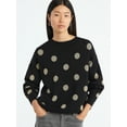 thumbnail image 1 of Scoop Women's and Women's Plus Oversized Crewneck Sweater, Lightweight, Sizes XS-4X, 1 of 6