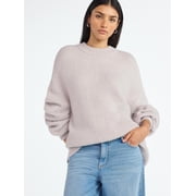 Scoop Women's Tunic Sweater with Long Sleeves, Midweight, Sizes XS-XXL