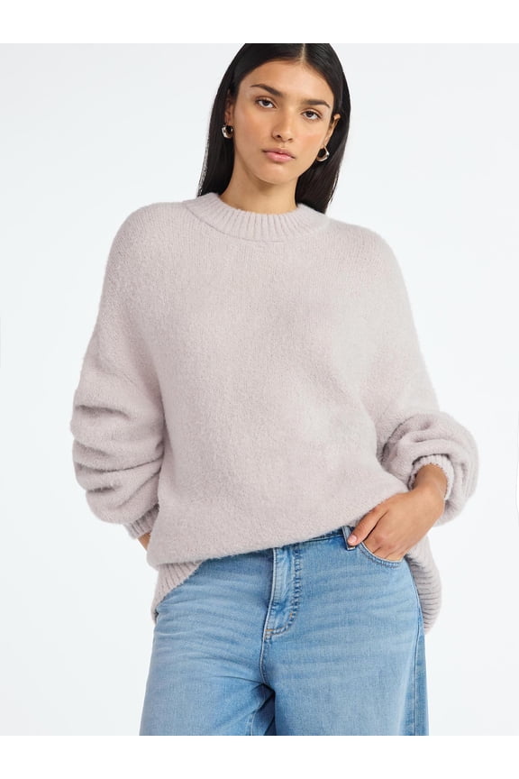 Women's Tunic Sweater with Long Sleeves, Midweight, Sizes XS-XXL