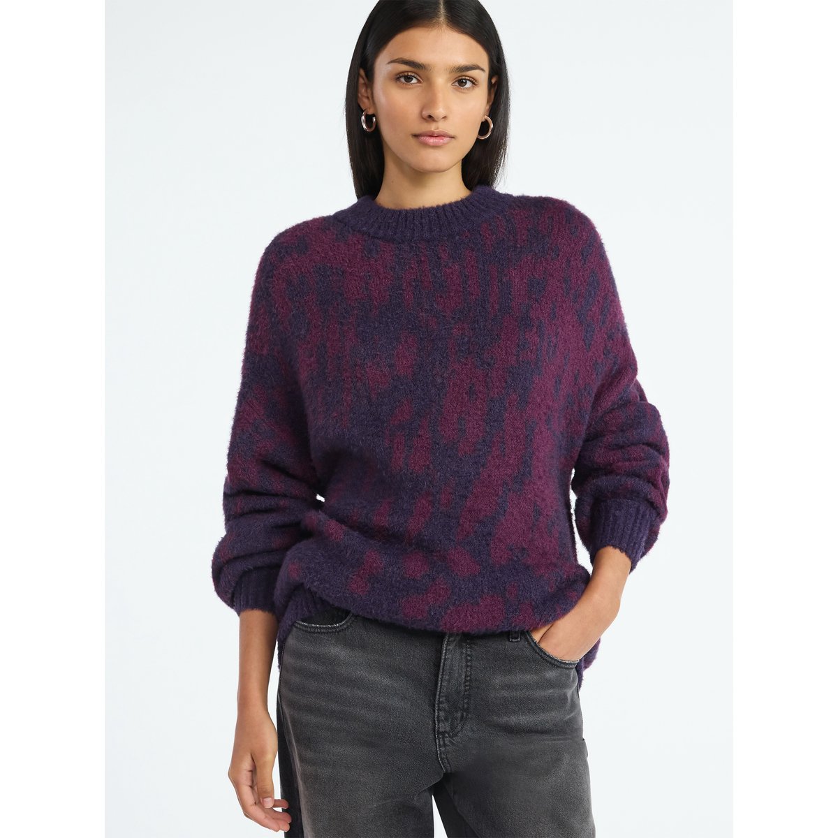 Scoop Women's Tunic Sweater with Long Sleeves, Midweight, Sizes XS-XXL