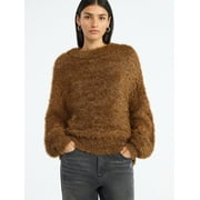 SCOOP Women's Tinsel Knit Tunic Sweater with Long Sleeves, Midweight, Sizes, XS-XXL