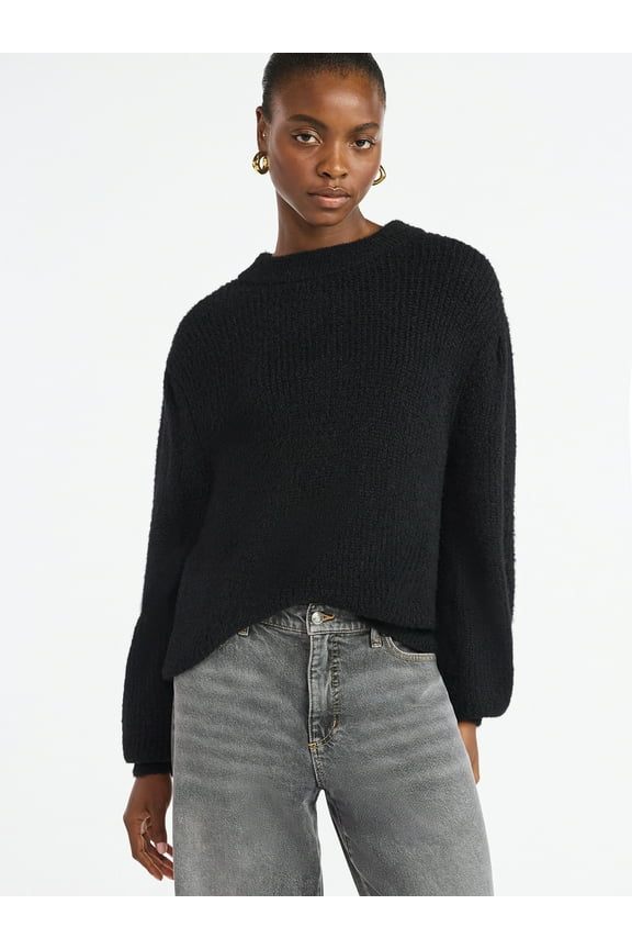 Women's and Women's Plus Oversized Sweater, Lightweight, Sizes XS-4X