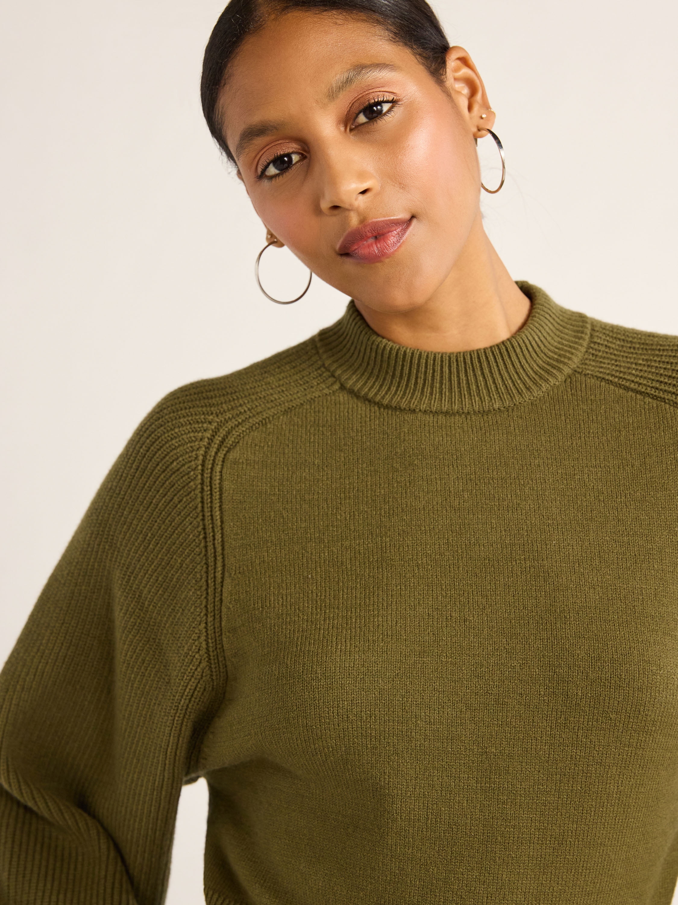 トップス SORIN Wool Blend Heart Cutting Sweater SORIN Wool Blend Heart Cutting Sweater（Solid Staple Sweater