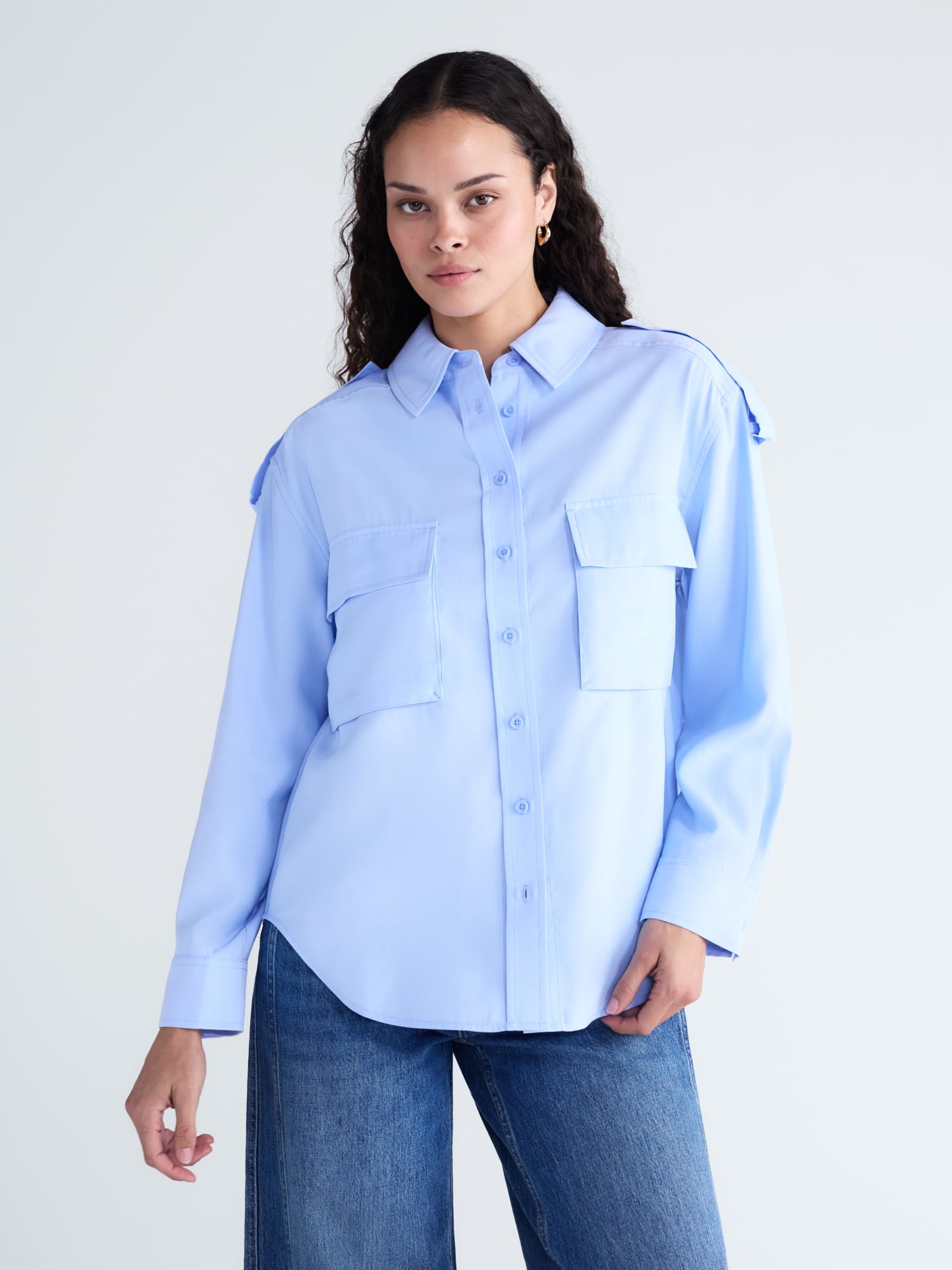 Scoop Women's and Women's Plus Utility Shirt, Sizes XS-4X