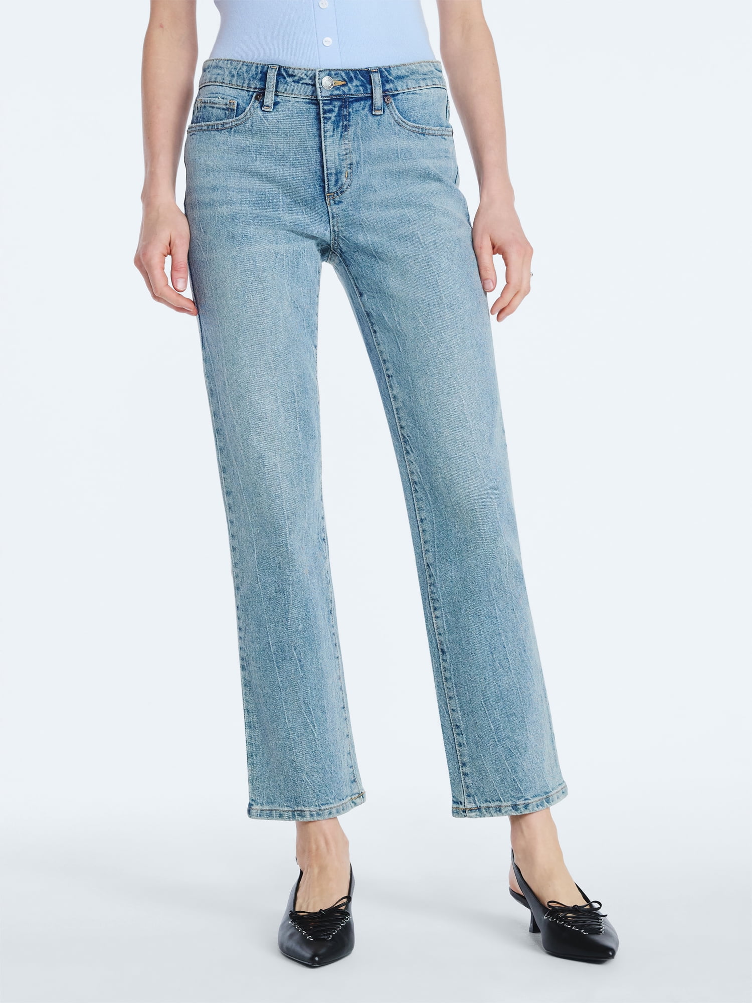 Scoop Women's Low Rise Slim Jeans, 30" Inseam, Sizes 0-20