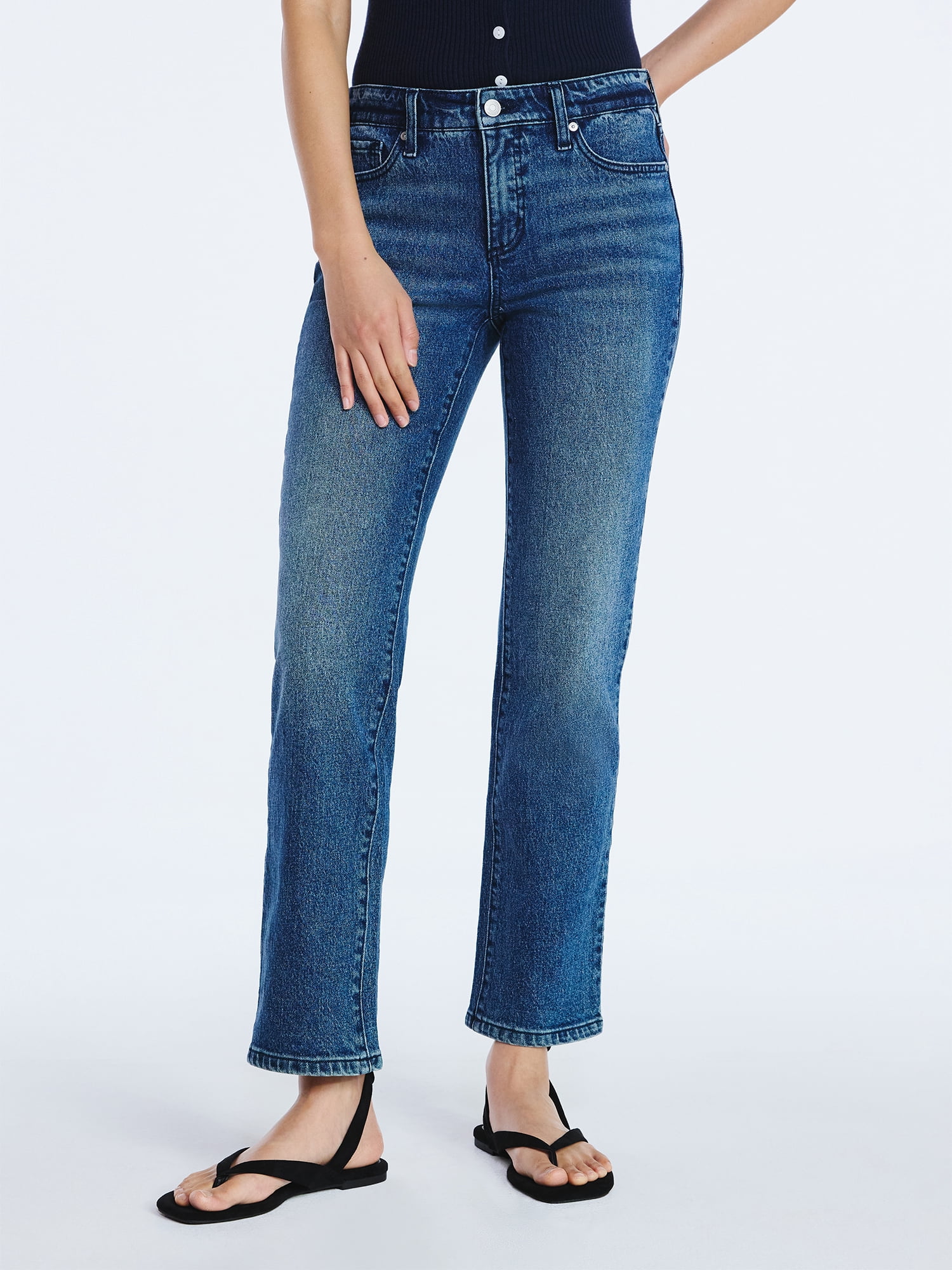 Scoop Women's Low Rise Slim Jeans, 30" Inseam, Sizes 0-20 - Walmart.com