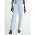thumbnail image 1 of Scoop Women's Mid Rise Barrel Leg Jeans, Sizes 0-18, 1 of 4